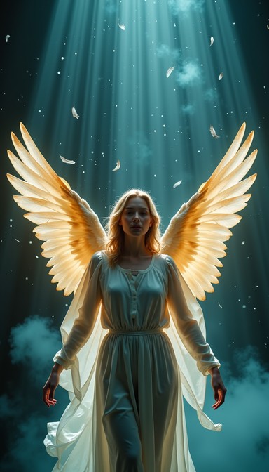 Free Heavenly Angel Illuminated Image | Download at StockCake