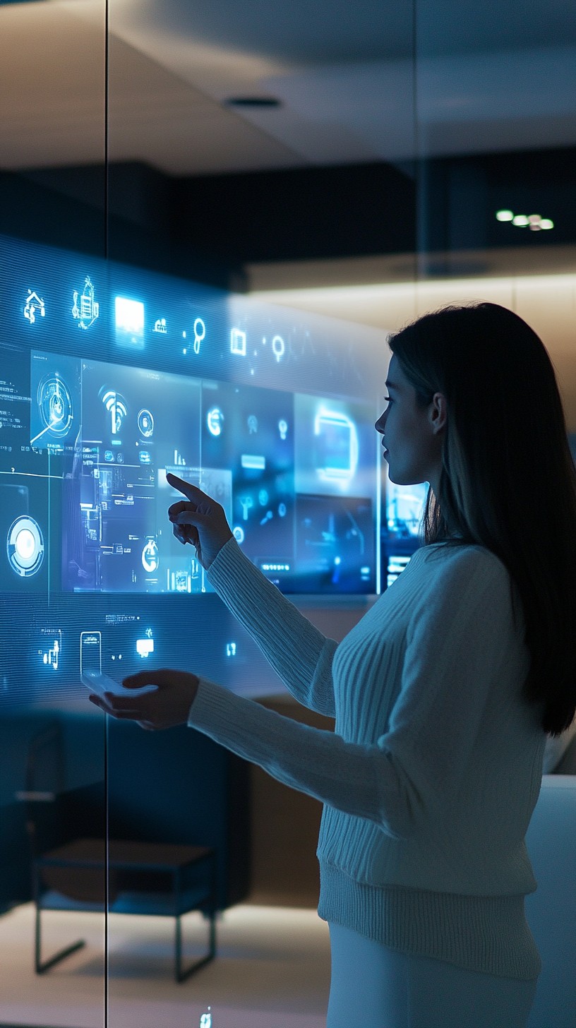 Free Futuristic interface interaction Image - Technology, Touchscreen ...