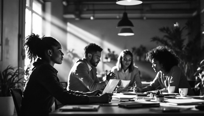 Collaborative Authentic Free Collaborative Minds Connect Image - Collaboration, Monochrome ...