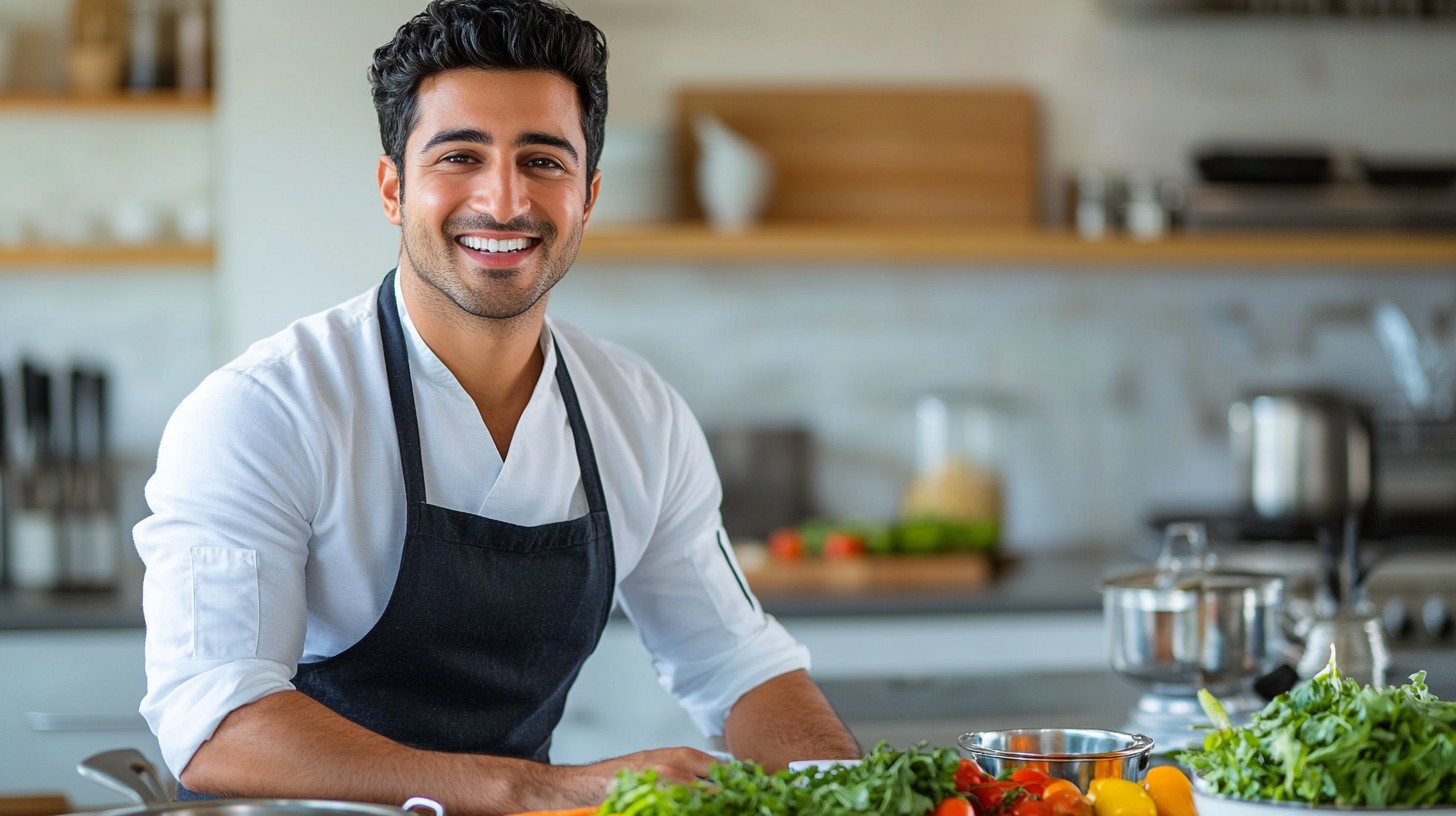 Free Chef in Kitchen Photo - Chef, Kitchen, Smiling | Download at StockCake