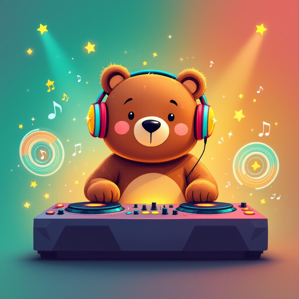 Free Musical Bear DJ Image - Bear, Dj, Music | Download at StockCake