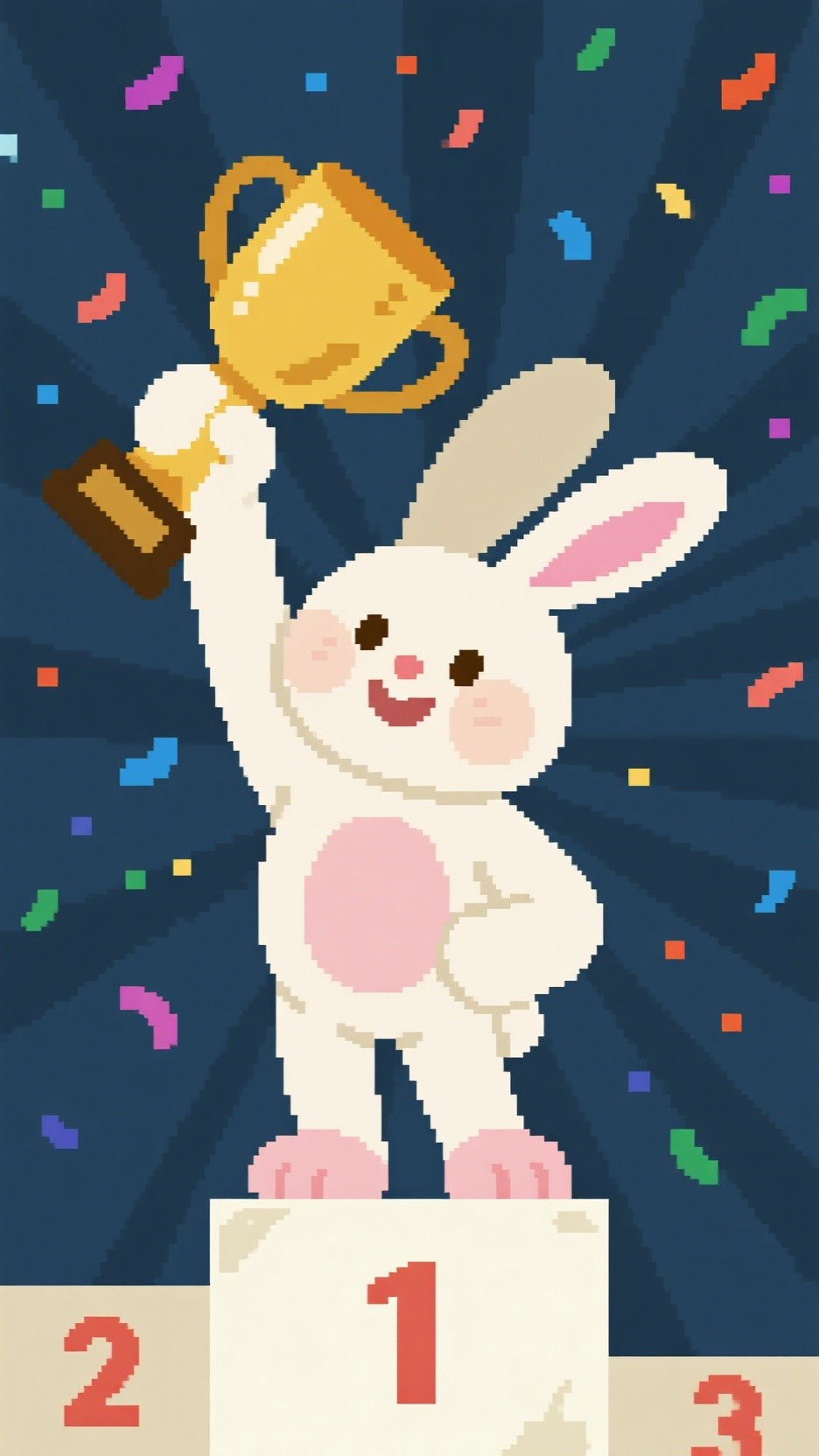 Free Champion Bunny Victory Image - Rabbit, Bunny, Trophy | Download at ...