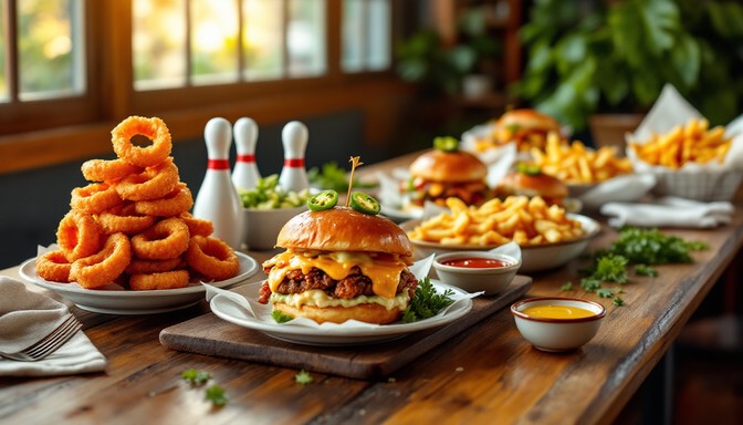 Free Bowling Alley Feast Image - Food, Comfort, Bowling | Download at ...