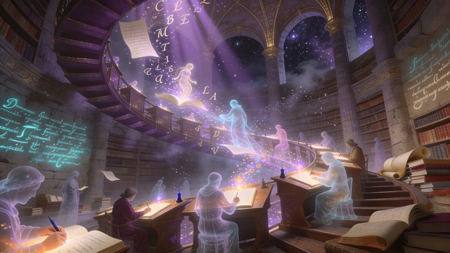 Free Mystical Library Architecture Image - Fantasy, Library ...