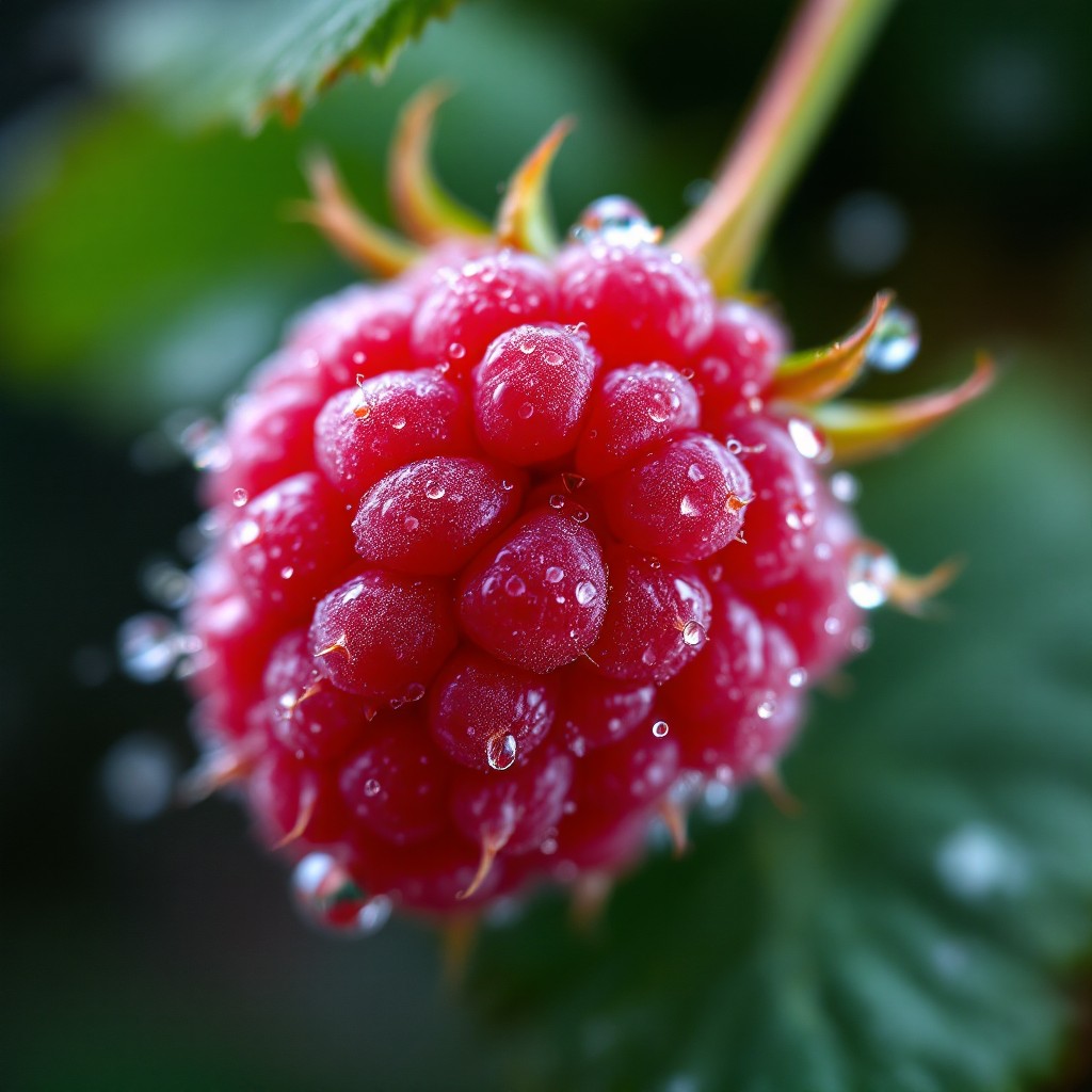 Free Dewy Ruby Raspberry Image - Raspberry, Dewdrops, Macro | Download ...