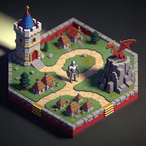 Free Medieval Pixel World Image - Medieval, Pixel, Isometric | Download ...