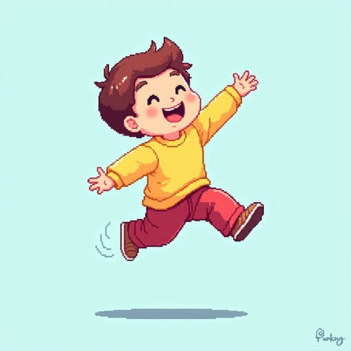 Free Joyful Pixel Boy Image - Pixel, Chibi, Boy | Download at StockCake