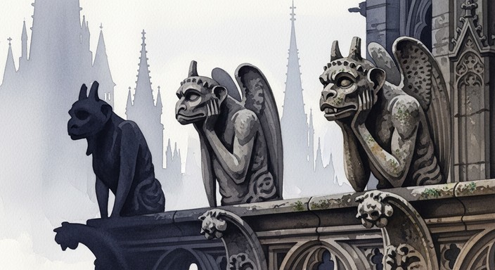 Gargoyle Display Free Gothic Stone Guardians Image - Cathedral, Gothic, Stone | Download ...