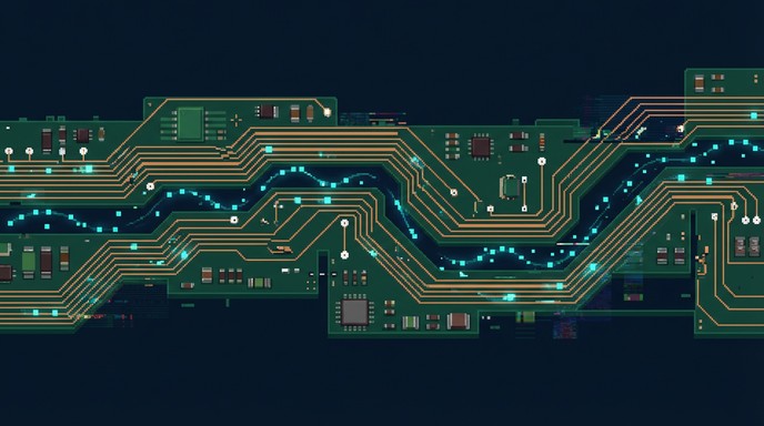 Free Digital River Flows Image - Pixel, Circuit, Digital | Download at ...
