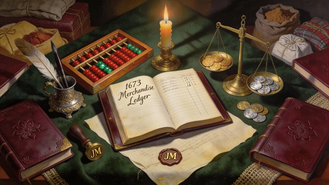 Free Historical Bookkeeping Workspace Image - Merchant, Accounting ...