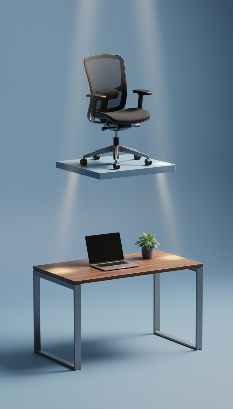 Working Station Design Floating Free Floating Workspace Design Image - Workspace, Office, Desk ...