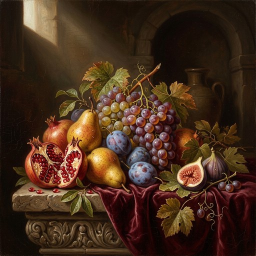 Free Renaissance Fruit Abundance Image - Fruit, Pomegranate, Grapes ...