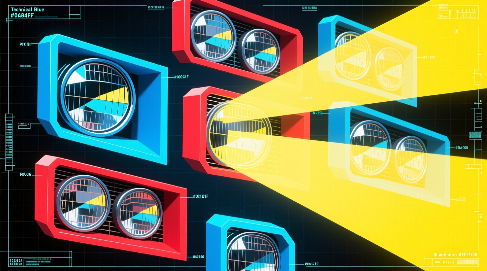 Free Retro Headlight Geometry Image - Geometric, Abstract, Headlights ...