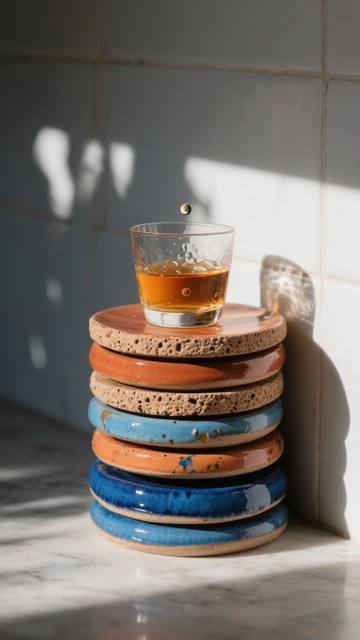 Stacking Coasters Free Colorful Pottery Stack Image - Ceramic, Coasters, Pottery ...