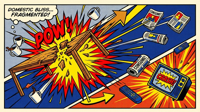 Free Domestic Life Explodes Image - Pop-art, Illustration, Explosion ...