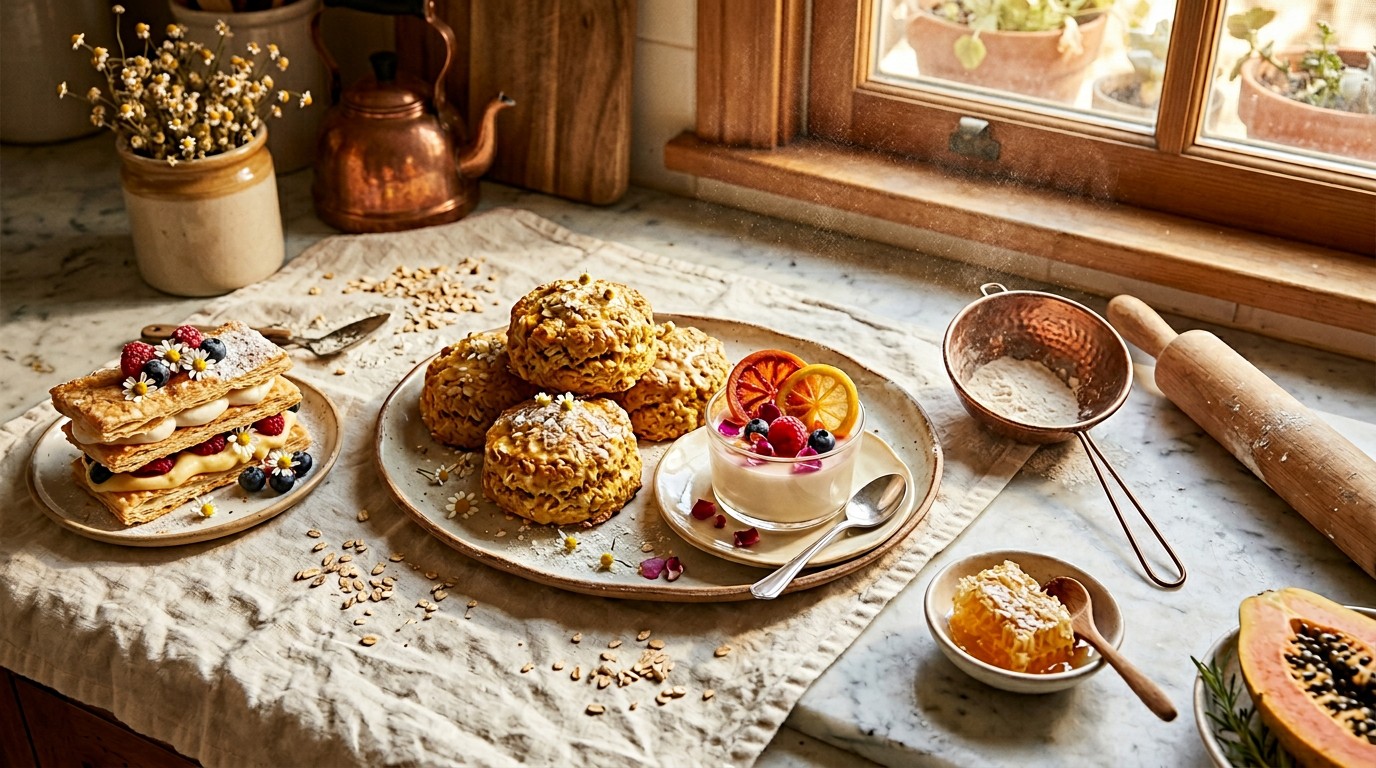 Free Golden Morning Pastries Image - Baking, Scones, Pastries ...