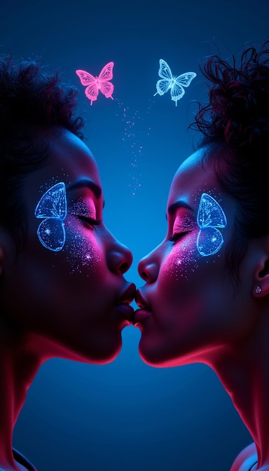 Free Neon Butterfly Kiss Image - Neon, Butterfly, Cyberpunk | Download ...