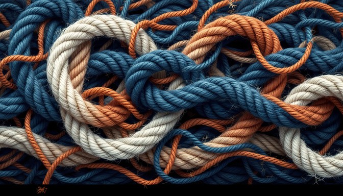 Bulky Rope Pattern Free Colorful Rope Knots Image | Download at StockCake