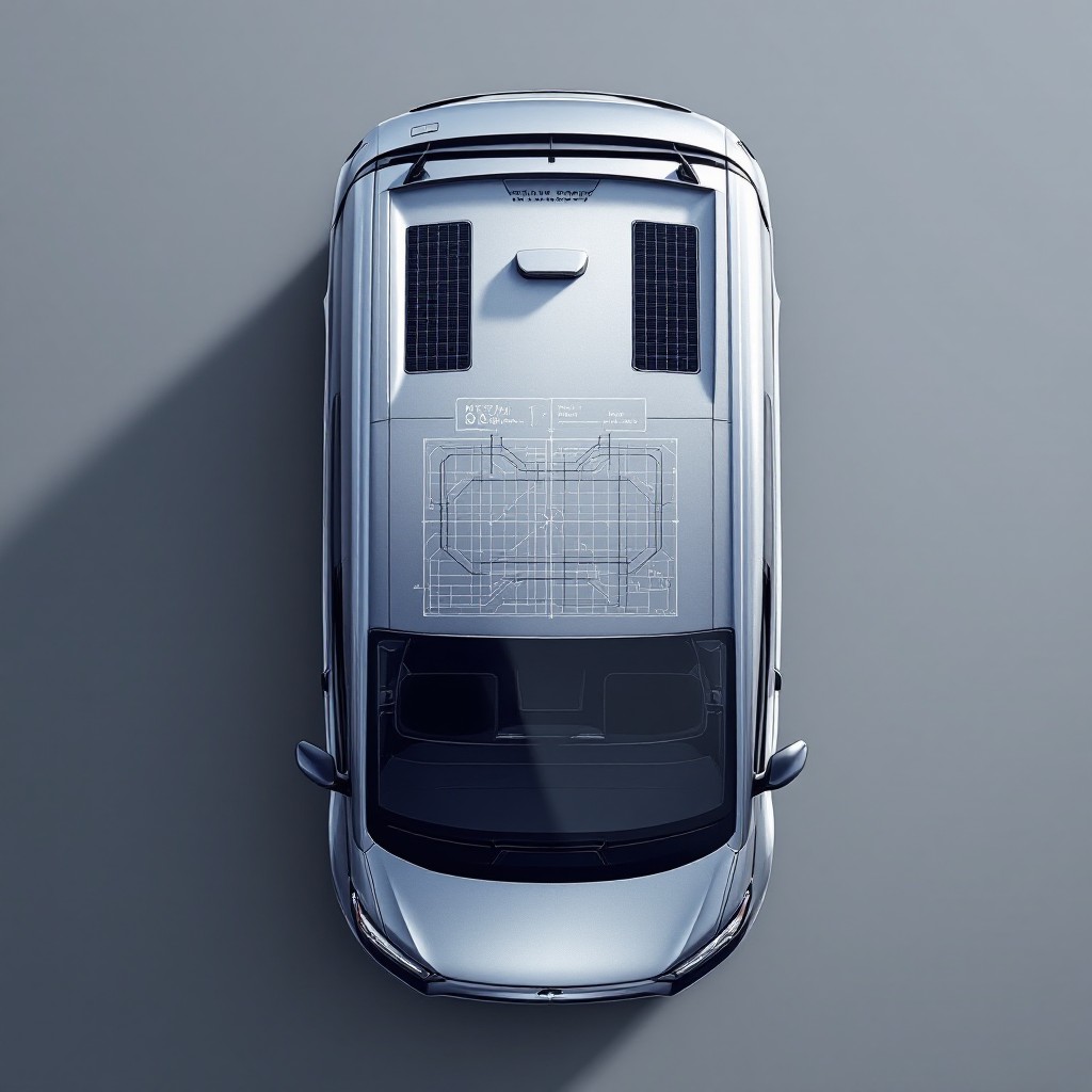Square Van Free Sleek Van Design Photo - Modern, Van, Roof | Download at StockCake