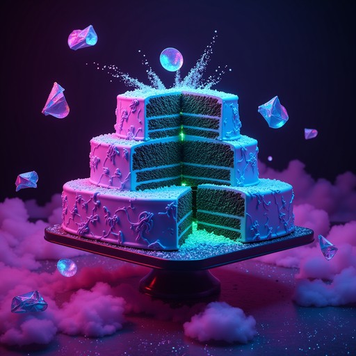 Free Neon Frosting Fantasy Image - Cyberpunk, Cupcake, Neon | Download ...