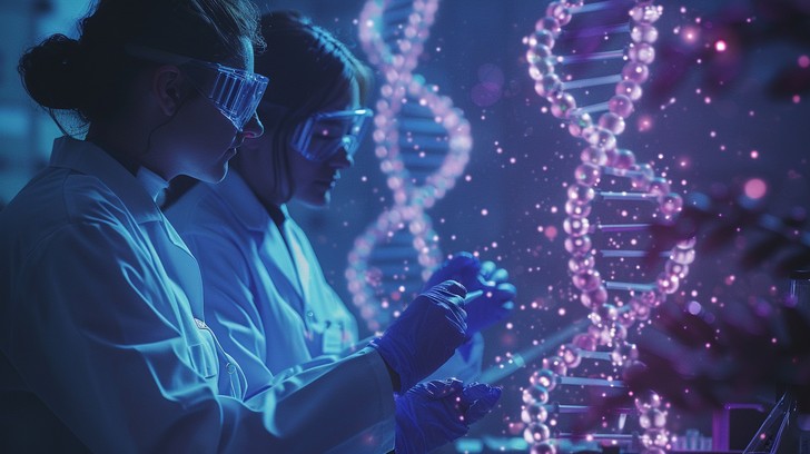 Genetics Lab Coat Free Genetic Research Breakthrough Image - Scientists, Dna, Laboratory ...