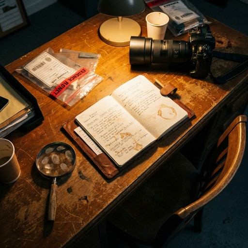 Free Crime Solver's Desk Image - Detective, Investigation, Workspace ...