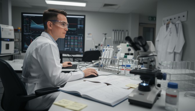 Free Data analysis workspace Image - Research, Data, Computer ...