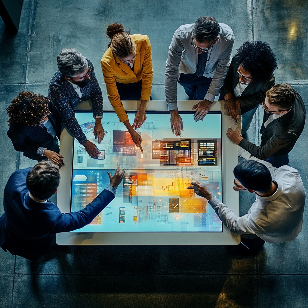 Free Interactive technology meeting Image - Teamwork, Technology ...