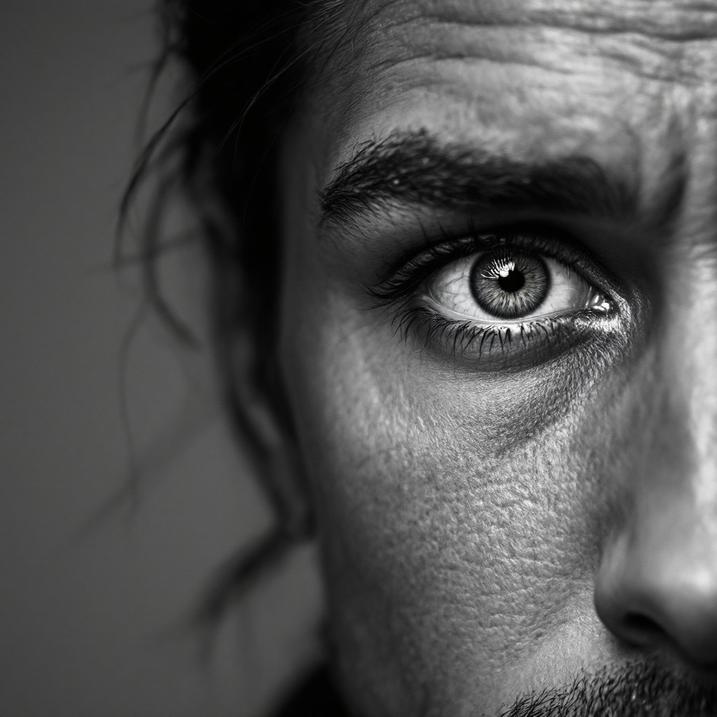 Free Intense Human Gaze Image - Portrait, Monochrome, Grayscale ...