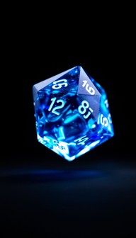 Free Mystical Gaming Die Image - Die, Blue, Crystal | Download at StockCake