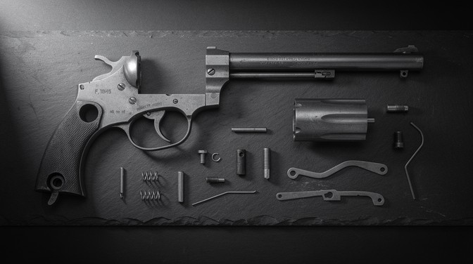 Free Deconstructed Revolver Display Image - Revolver, Firearm ...