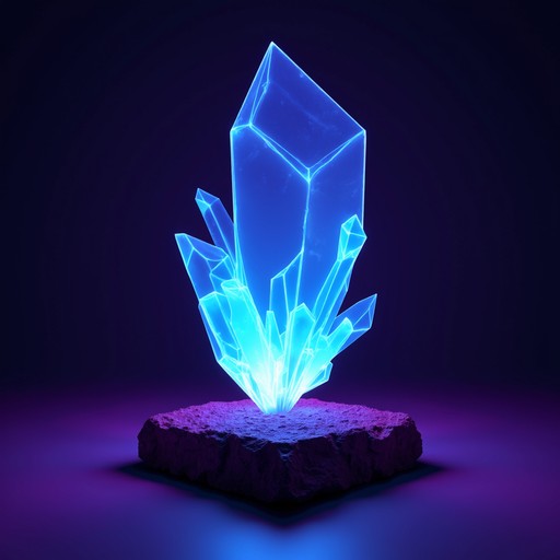 Free Luminous Crystal Mountain Image - Crystals, Glowing, Neon ...