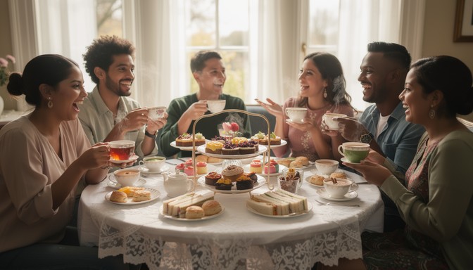 Free Tea Time Together Image - Friends, Tea, Party | Download at StockCake