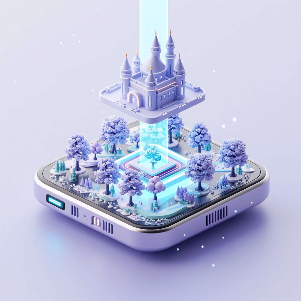 Free Ethereal Tech Fortress Photo - Castle, Floating, Isometric ...
