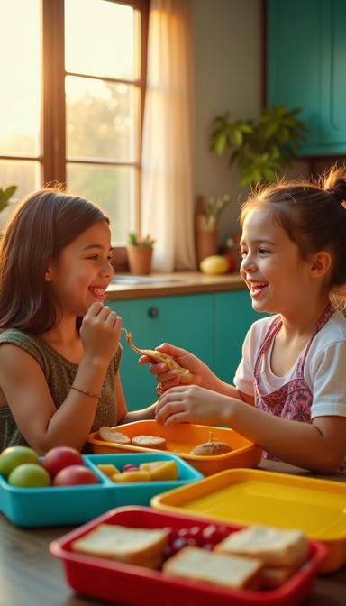 Free Lunchtime Joy Shared Image - Children, Lunchtime, Sharing ...