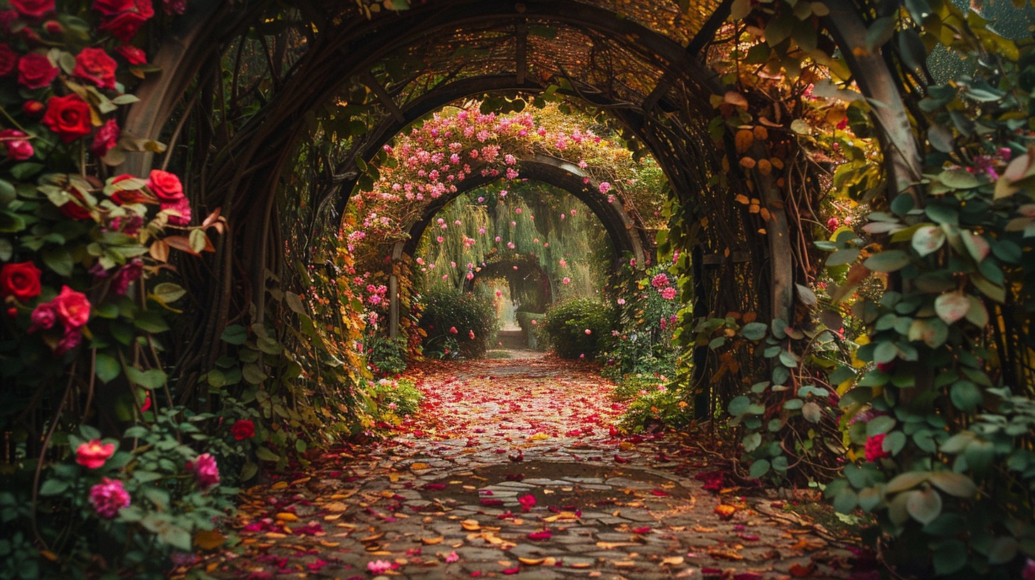 Free Enchanted Rose Pathway Image - Garden, Roses, Pathway | Download ...