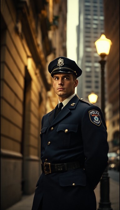 Police Timeless Free Vintage Police Portrait Image - Police, Officer, Uniform ...
