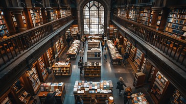 Offline Library Images Download Library Interior Scene Image - Library, Books, Reading | StockCake