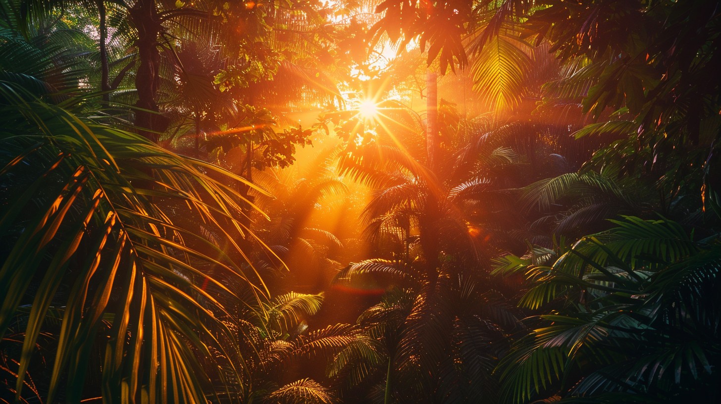 Sun Rays Tropical Free Tropical Sunset Rays Image - Sunrise, Jungle, Foliage | Download ...