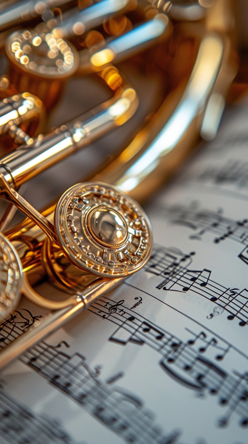 Music Instruments Zoomed In Free Musical Instrument Close-up Image - Music, Brass, Instrument ...
