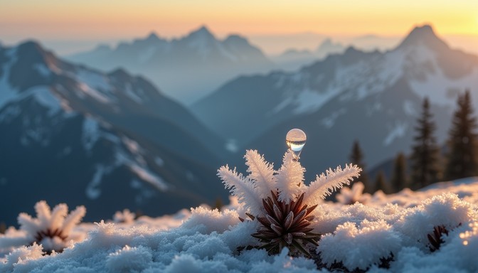 Free Frosted Alpine Dawn Image | Download at StockCake