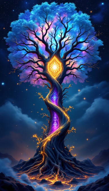 Free Celestial Crystal Tree Image - Tree, Cosmic, Crystal | Download at ...