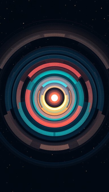 Free Cosmic Pixel Rings Image - Pixel, Art, Circles | Download at StockCake