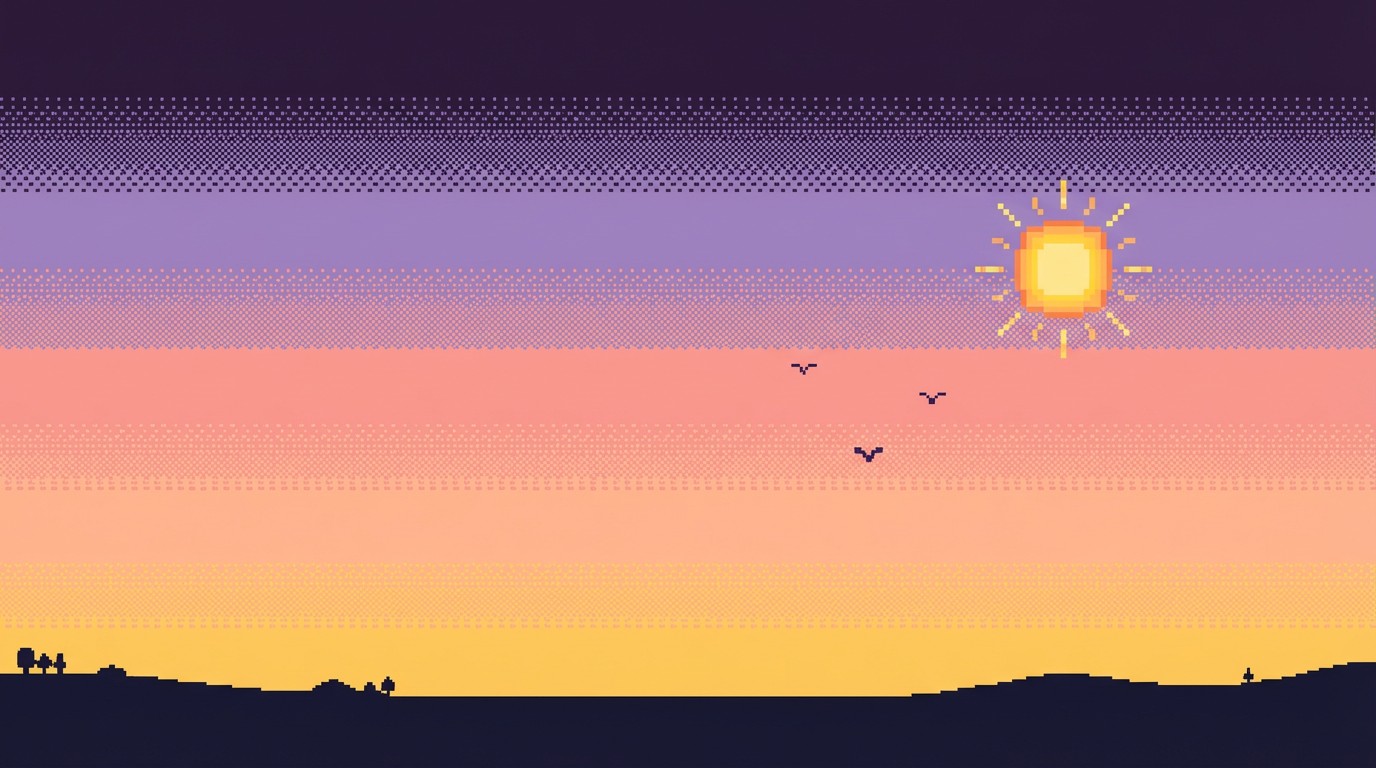 Free Peaceful Pixel Dawn Image - Sunrise, Dawn, Morning | Download at ...