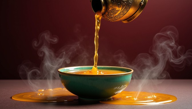 Free Golden Ghee Flow Image - Ghee, Golden, Brass | Download at StockCake
