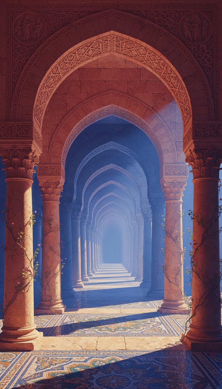 Archade View Free Ancient Archway Perspective Image - Architecture, Arches ...