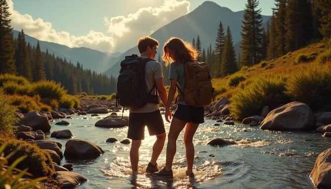 Free Wilderness Stream Crossing Image - Hiking, Adventure, Wilderness ...