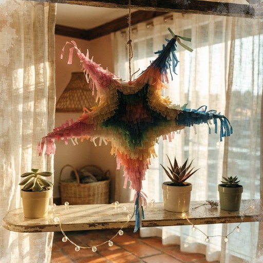 Sunset Pinata Free Sunlit Star Celebration Image - Piñata, Pastel, Lofi | Download at ...