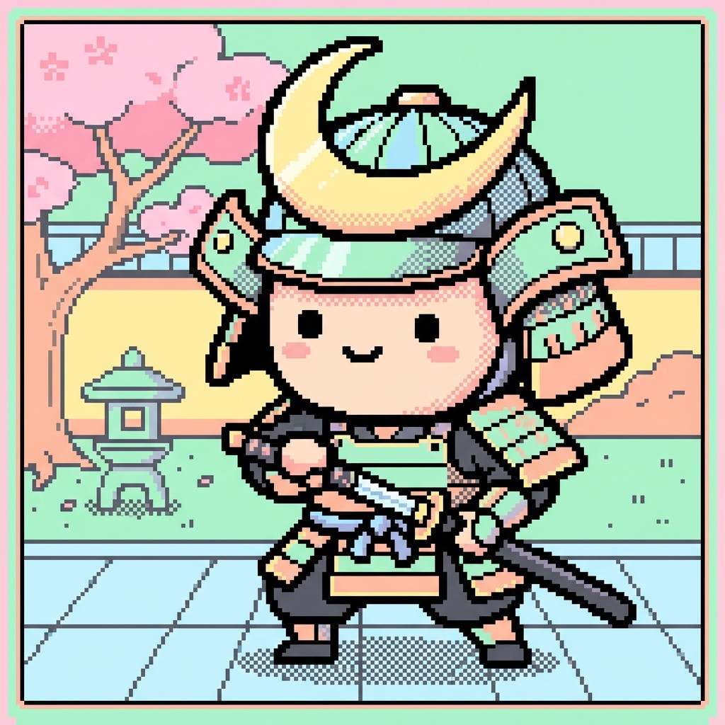 Free Pixel Samurai Warrior Image - Samurai, Warrior, Chibi | Download ...