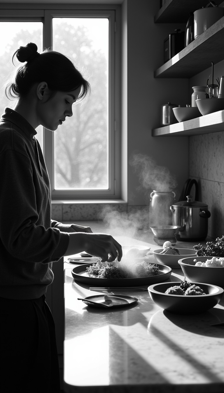 Free Kitchen Steam Portrait Image - Cooking, Monochrome, Kitchen ...